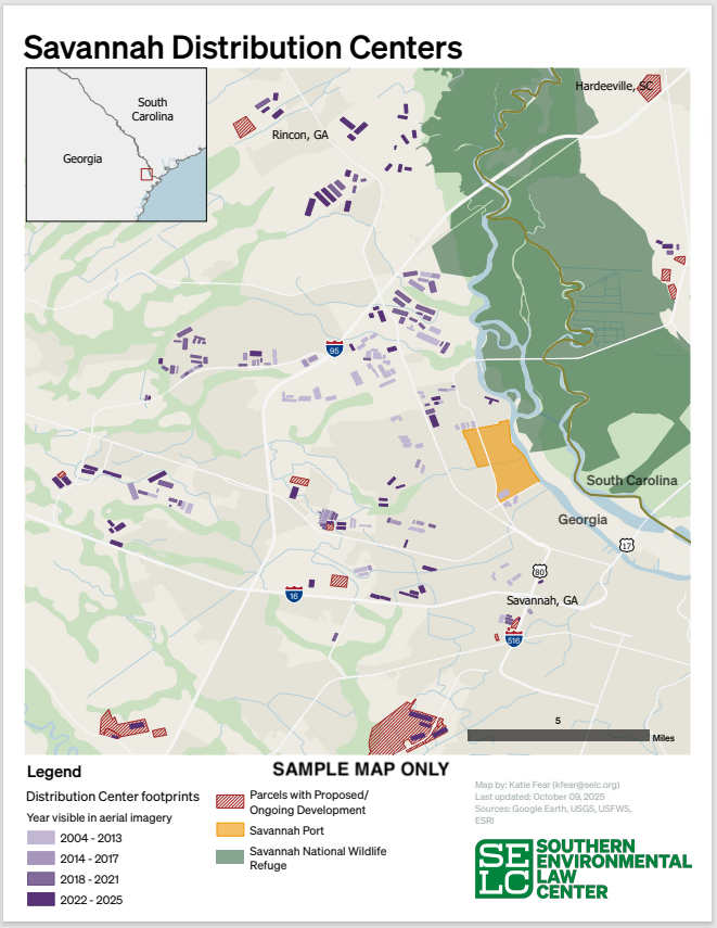 Distribution centers in Savannah, GA